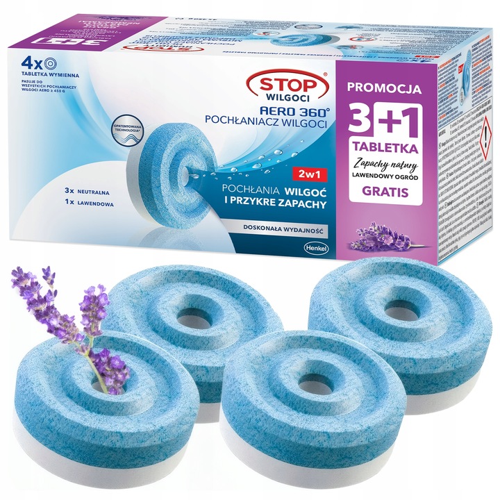 CERESIT AERO 360 POCHŁANIACZ STOP WILGOCI WKŁADY DO USUSZACZA
