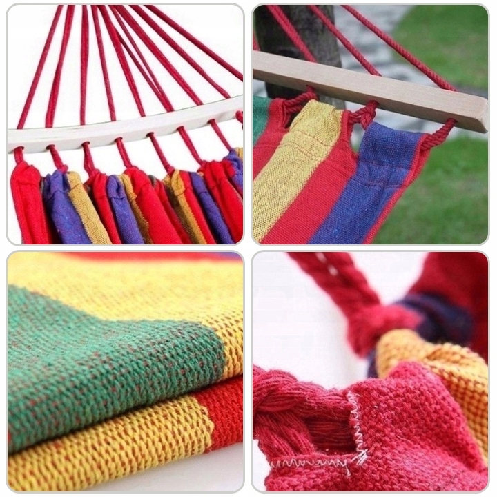 2-OSOBOWY HAMAK ZE STELAŻEM HUŚTAWKA 200KG 270x150