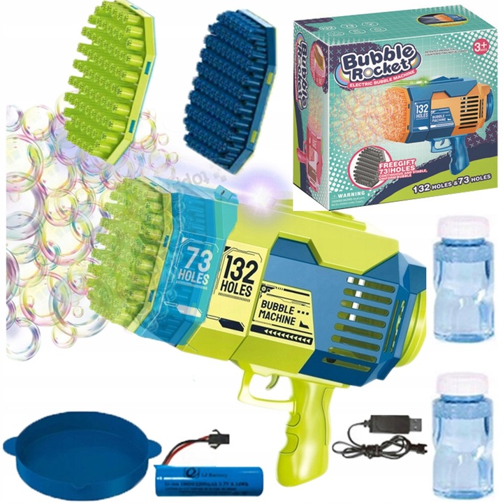 PISTOLET NA BAŃKI BAZOOKA DO BANIEK+ 2szt NAKŁADEK