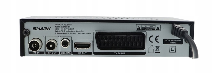 TUNER DEKODER DVBT2 TV NAZIEMNEJ DVB-T2 HEVC H.265 HDMI USB PVR EPG PILOT