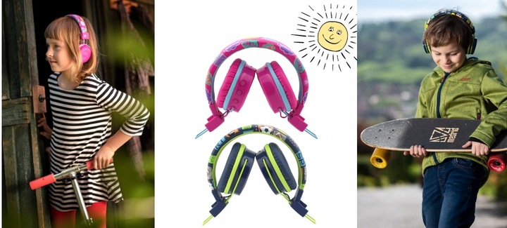 SŁUCHAWKI DLA DZIECI BEZPRZEWODOWE BLUETOOTH 15H