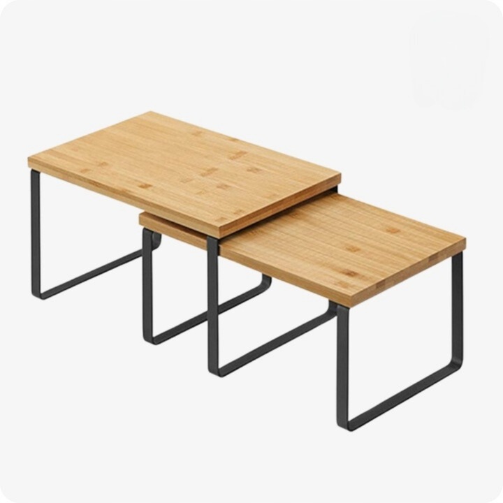 Zestaw 2 szt półek na przyprawy kubki talerze do kuchni łazienki na