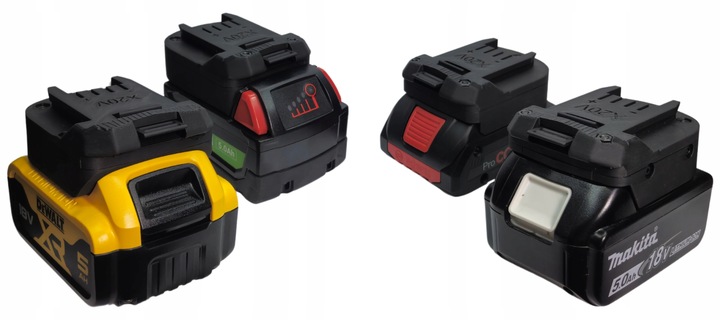 Adapter, przejściówka z baterii Makita 18V na narzędzia Parkside X20V