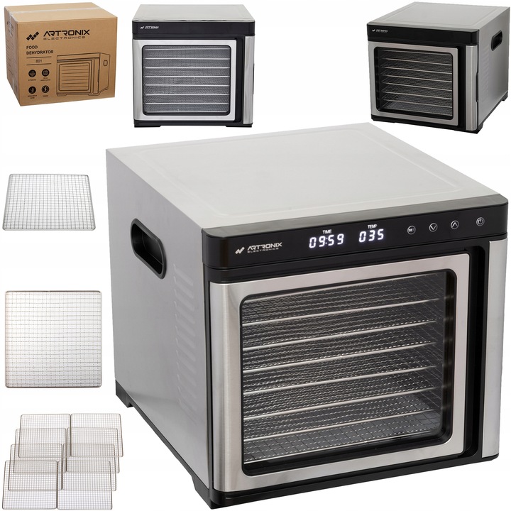 SUSZARKA SPOŻYWCZA DO ŻYWNOŚCI GRZYBÓW ZIÓŁ OWOCÓW WARZYW TIMER! 1000W