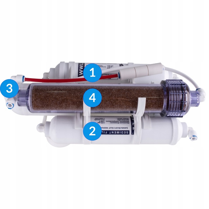 FILTR AKWARYSTYCZNY RO4 OSMOZA DEMINERALIZACJA
