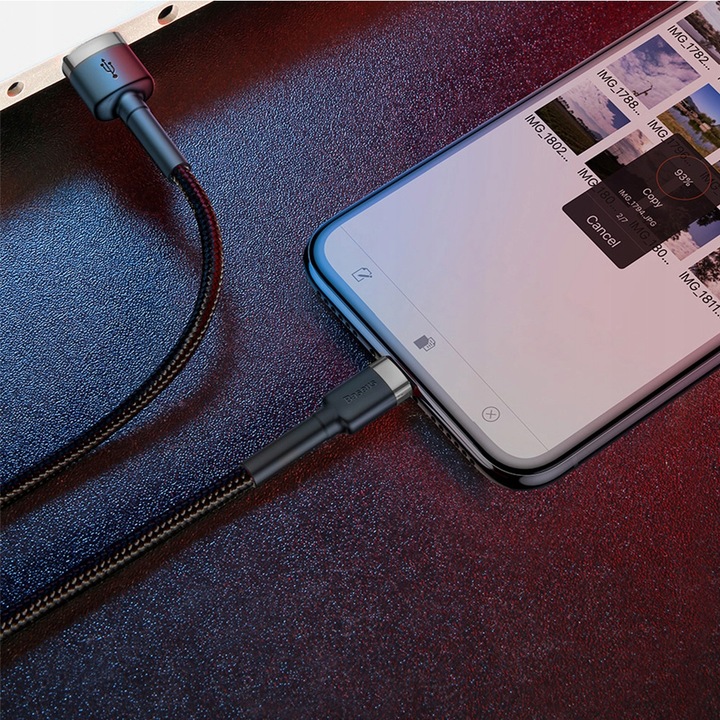BASEUS Szybki Kabel USB do IPHONE 14 13 12 PRO X XR 8 7 IPAD LIGHTNING 2m