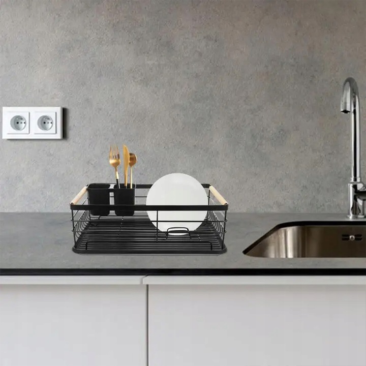 Suszarka na Naczynia Ociekacz Czarny Jednopoziomowy Xtech