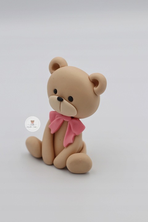 Zestaw Miś z gwiazdkami ROCZEK/CHRZEST - figurki z masy cukrowej na