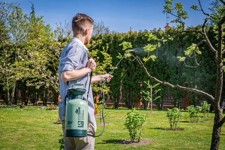 RĘCZNY OPRYSKIWACZ CIŚNIENIOWY DUŻY POJEMNOŚĆ 5L REGULACJA DYSZY LANCA