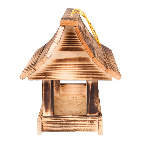 Karmnik dla ptaków + ziarno pokarm duży drewniany budka solidny XXL