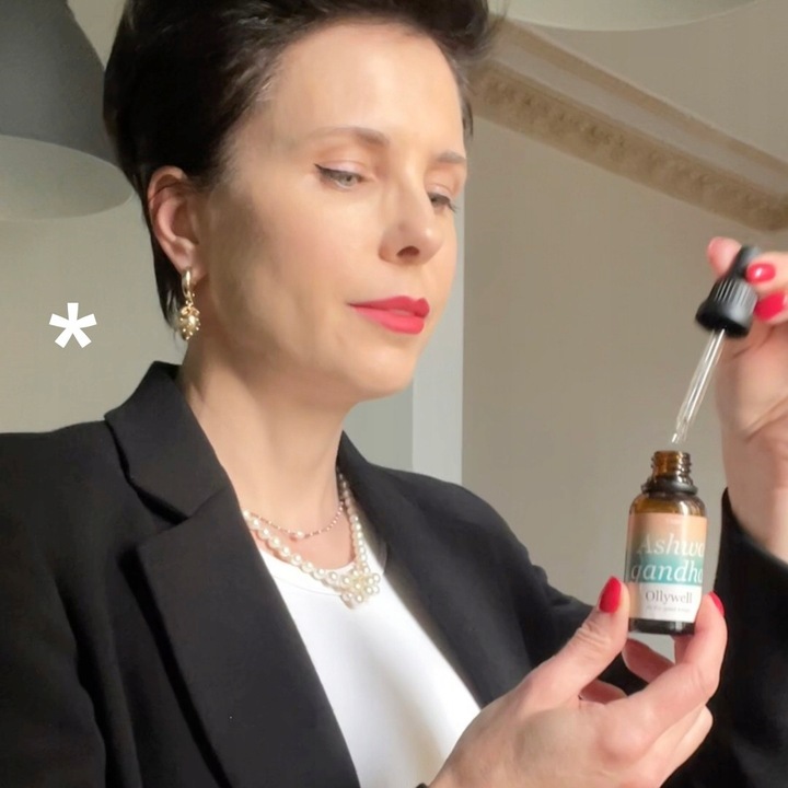 Polska Witania ospała Ashwagandha Ollywell Krople Silny ekstrakt Adaptogen