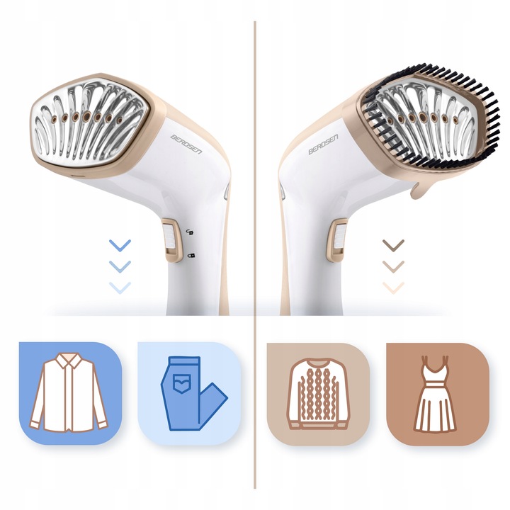 Parownica do ubrań 1600W Steamer parowy Żelazko parowe ZESTAW 26g/min