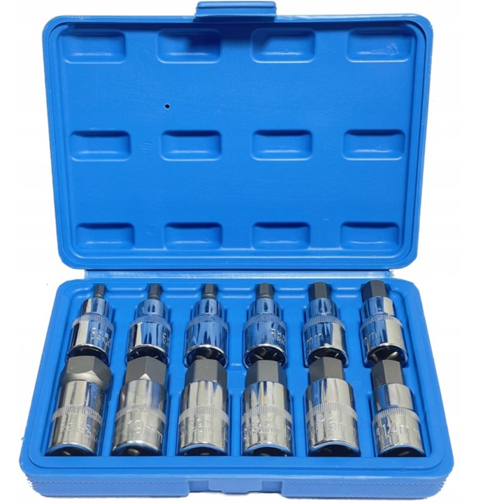 KLUCZE NASADOWE IMBUS 1/2'' H5-H22 NASADKI 12EL