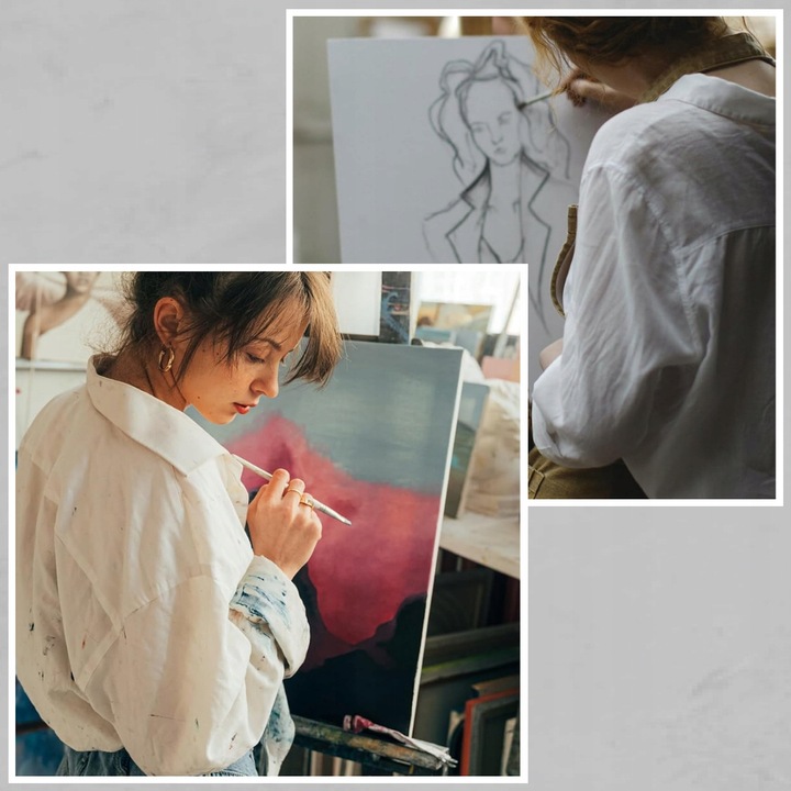 PŁÓTNO MALARSKIE DO MALOWANIA PODOBRAZIE BAWEŁNIANE 10szt 24x30 cm zestaw