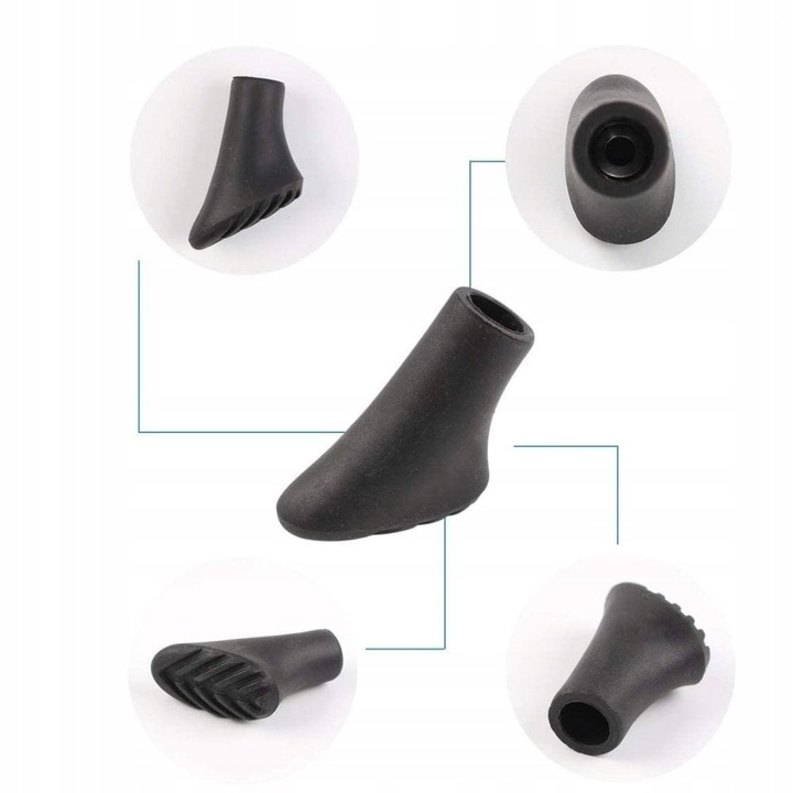 Nakładki Końcówki do Kijków Nordic Walking Trekkingowych Chodzenia mix 30x