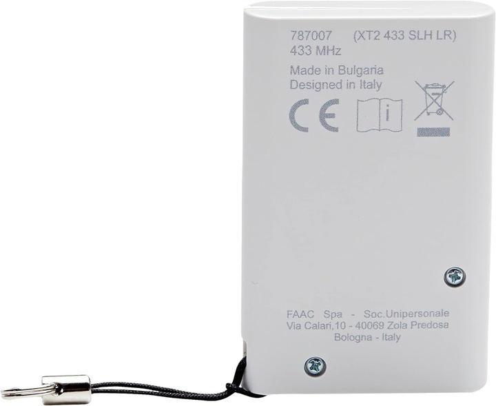 FAAC Pilot Nadajnik 787007 XT2 433MHZ BRAMKA ZDALNIE STEROWANA