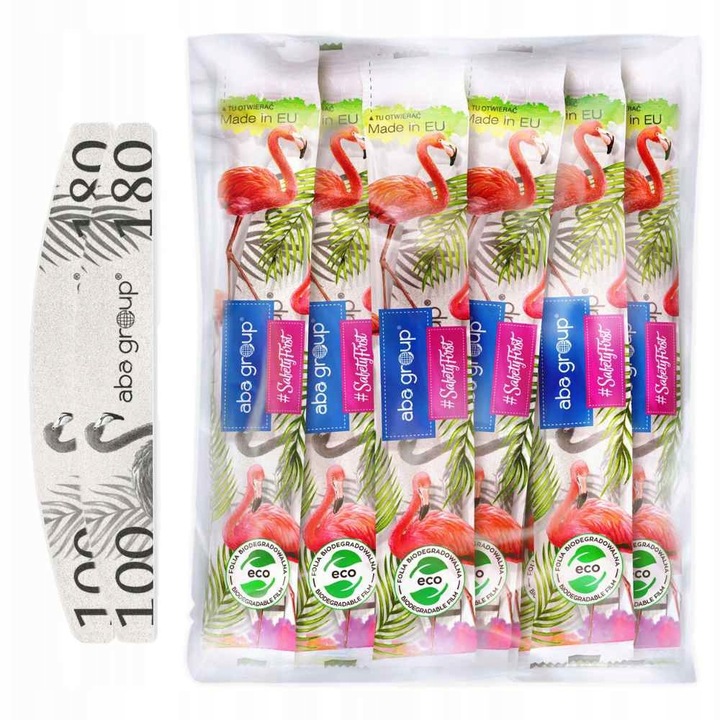 Aba Group Pilnik Półksiężyc Slim 100/180 Folia 100 sztuk Bezpieczny Pakiet