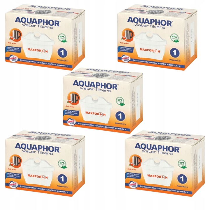 Filtr do dzbanka Aquaphor Maxfor+ H (do twardej wody), 5 szt.
