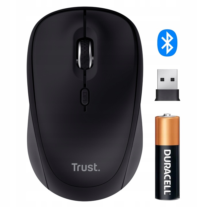 MYSZKA BEZPRZEWODOWA DO LAPTOPA BLUETOOTH + 2.4 GHz CICHA ECO KOMPAKTOWA PC