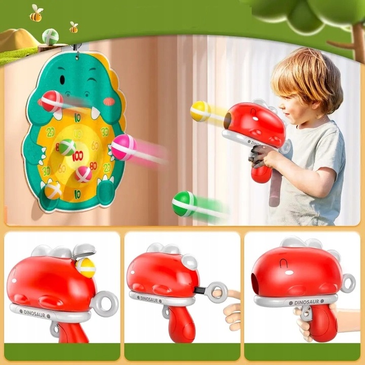 Gra Zręcznościowa Strzelanie Do Celu Na Rzepy Prezent dla 3 4 5 6 7 8 latka