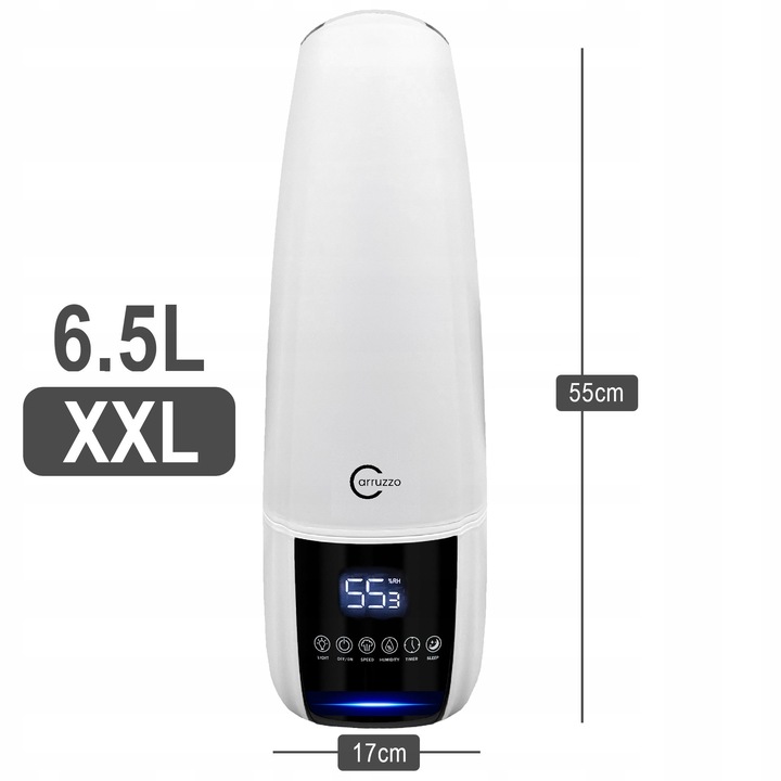 Nawilżacz powietrza DUŻY AUTOMATYCZNY AROMATERAPIA 4w1 3 OLEJKI FILTR PILOT