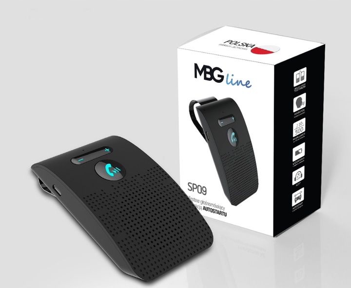 ZESTAW GŁOŚNOMÓWIĄCY PO POLSKU DO SAMOCHODU BEZPRZEWODOWY BLUETOOTH 5.0 B7R