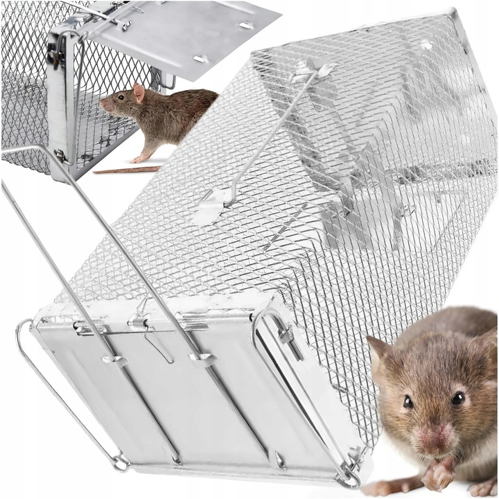 PUŁAPKA ŻYWOŁAPKA NA SZCZURY MYSZY GRYZONIE KUNY ŁAPKA DO ŁAPANIA