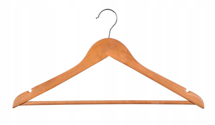 WIESZAK DREWNIANY ZESTAW 30x WIESZAKI DREWNIANE NA UBRANIA DO