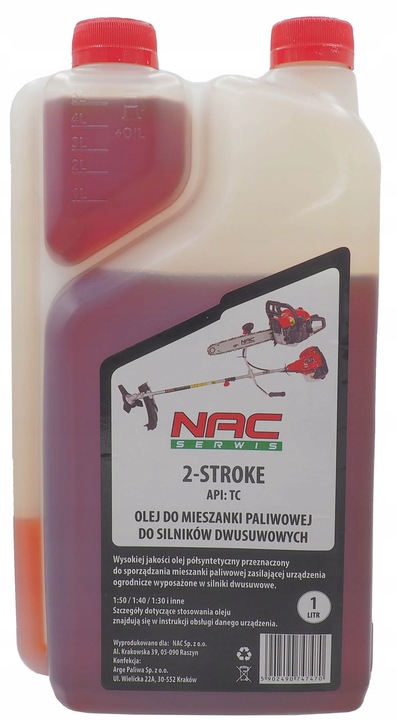 OLEJ DO PIŁY SPALINOWEJ OLEJ DO DWUSUWÓW OLEJ DO SILNIKÓW DWUSUWOWYCH