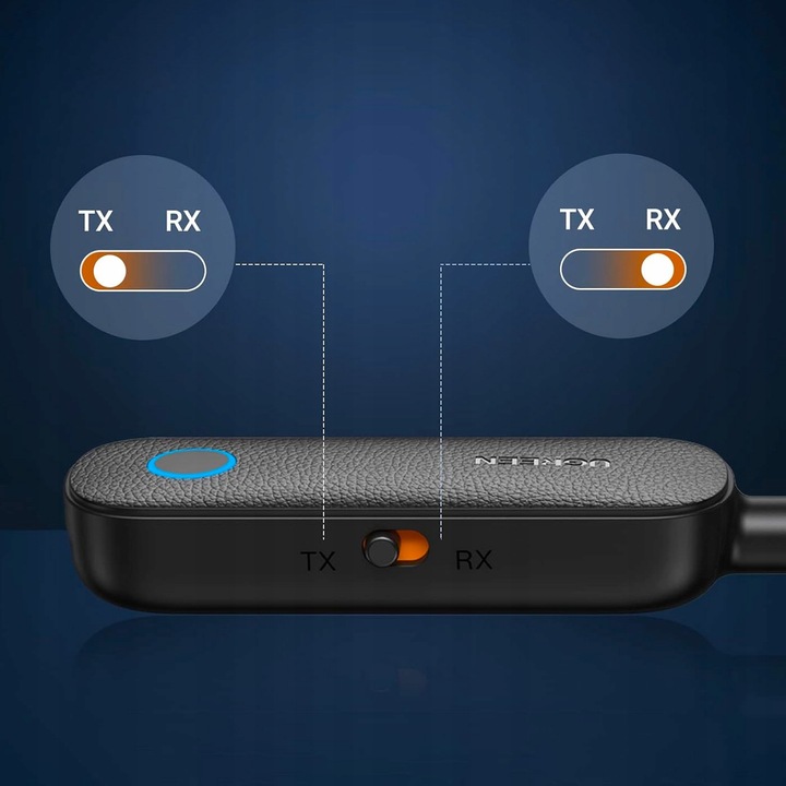 UGREEN ODBIORNIK NADAJNIK BLUETOOTH 5.0 2W1 AUDIO AUX Z MINI JACK