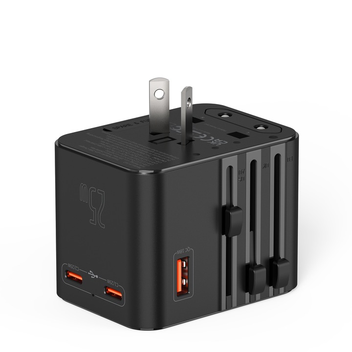 Uniwersalna Przejściówka ADAPTER Gniazda USA UK EU AUST Ładowarka USB