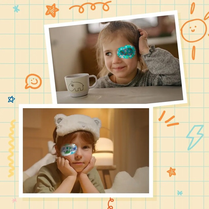 30x Plastry na oko Osłonka Obturator na Oko PAD EYE Happy Fun Pack REGULAR