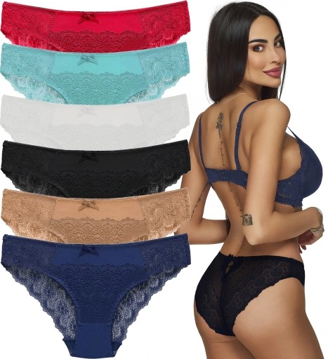 Majtki Damskie Bawełniane Figi Wygodne koronka Seksowne koronkowe