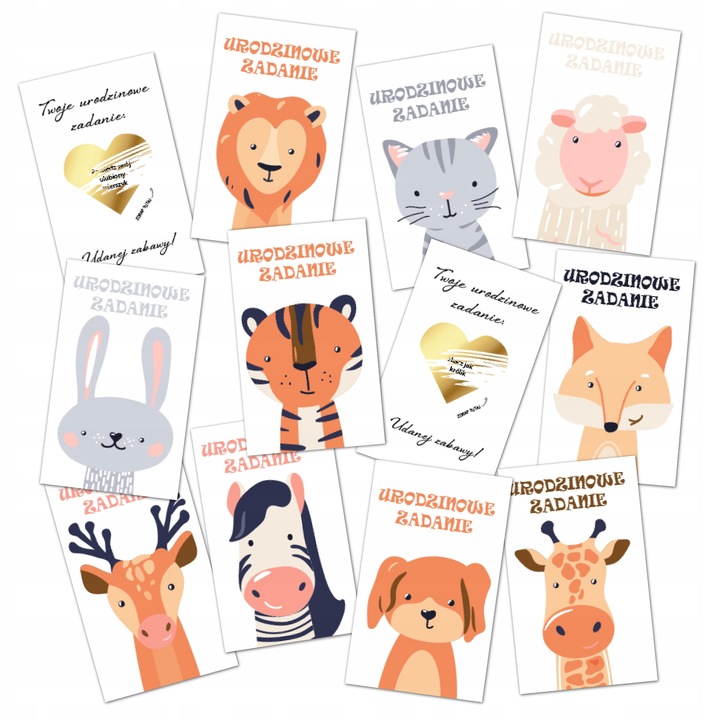 30× ZDRAPKI NA URODZINY dla dzieci Zadania urodzinowe zabawa do przedszkola