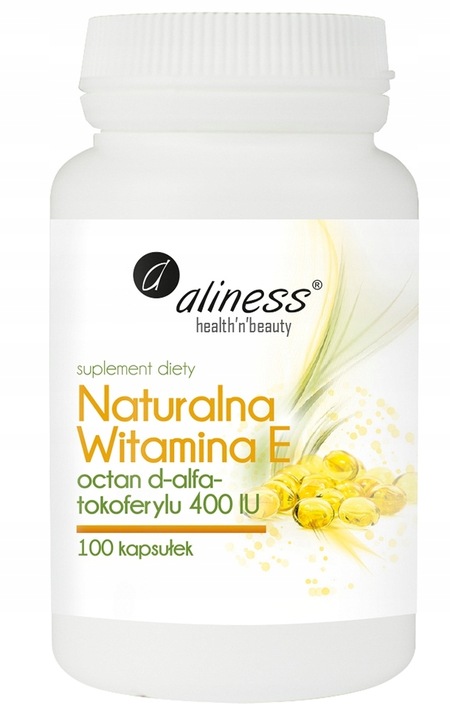 ALINESS Witamina E 400iu 100ka NATURALNA Tokoferyl