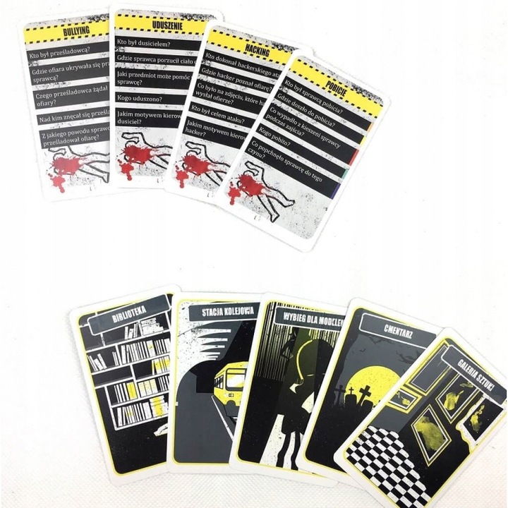 GRA KRYMINALNA ŚLEDZTWO TOWARZYSKA GRA KARCIANA EDGARD GAMES