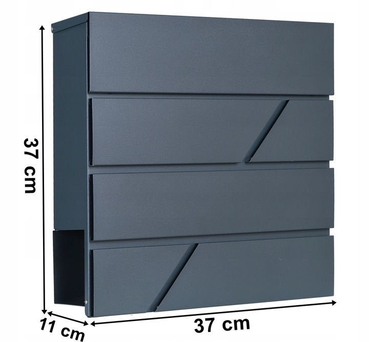 SKRZYNKA POCZTOWA NA LISTY POCZTĘ Z GAZETNIKIEM NUMEREM DOMU NAZWĄ