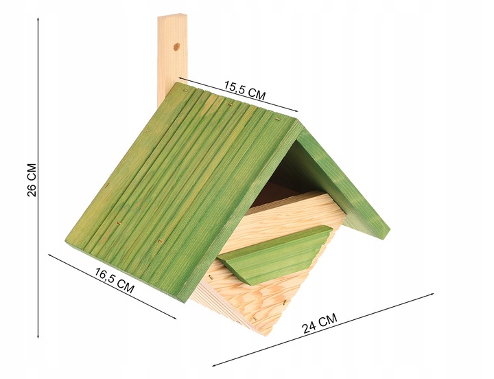 Budka lęgowa dla ptaków sikorek kosa karmnik domek MIX - 4szt