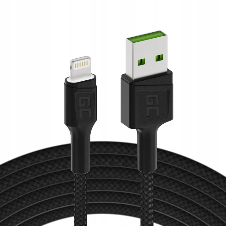 ŁADOWARKA SIECIOWA SZYBKA GC 52W 5x USB+ KABEL GC USB-A/LIGHTNING DO IPHONE