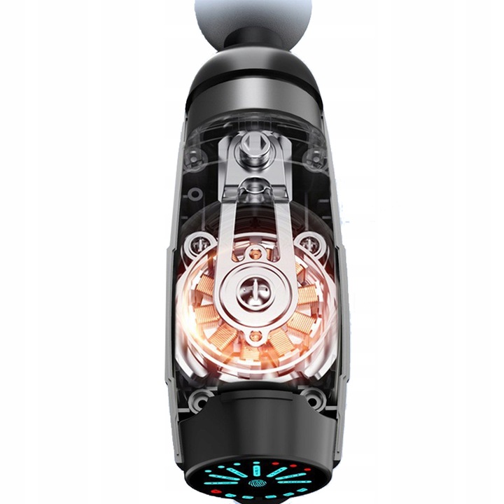 PISTOLET DO MASAŻU masażer do pleców ciała nóg karku stóp +10 KOŃCÓWEK 120W