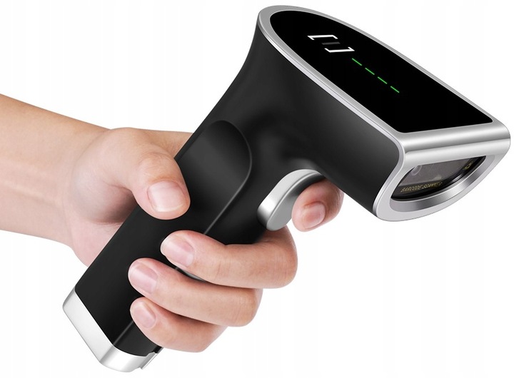 Bezprzewodowy skaner czytnik kodów kreskowych QR 1D 2D z bazą ładującą