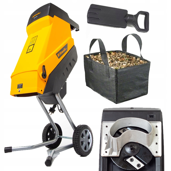 ROZDRABNIACZ ELEKTRYCZNY GŁADKOLUFOWY RĘBAK DO GAŁĘZI RIWALL RES 2545