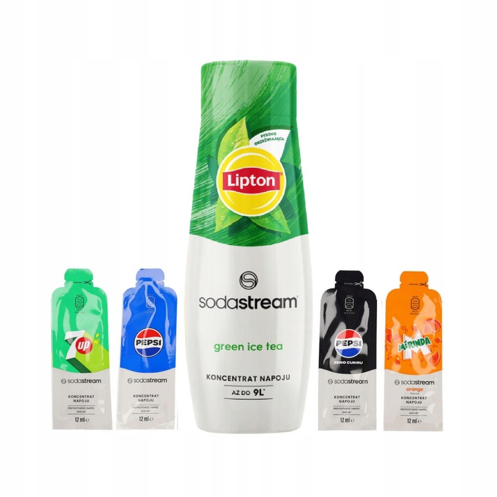 Syrop koncentrat do wody SodaStream Lipton Green Ice Tea 440ml +