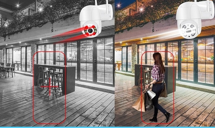 KAMERA ZEWNĘTRZNA OBROTOWA BEZPRZEWODOWA IP66 DIGICAM 2.0 WIFI 8MP