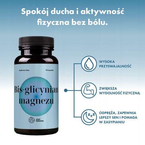 Glicynian Magnezu Jemy Zdrowo 270 Kapsułek 375mg w dziennej pracy