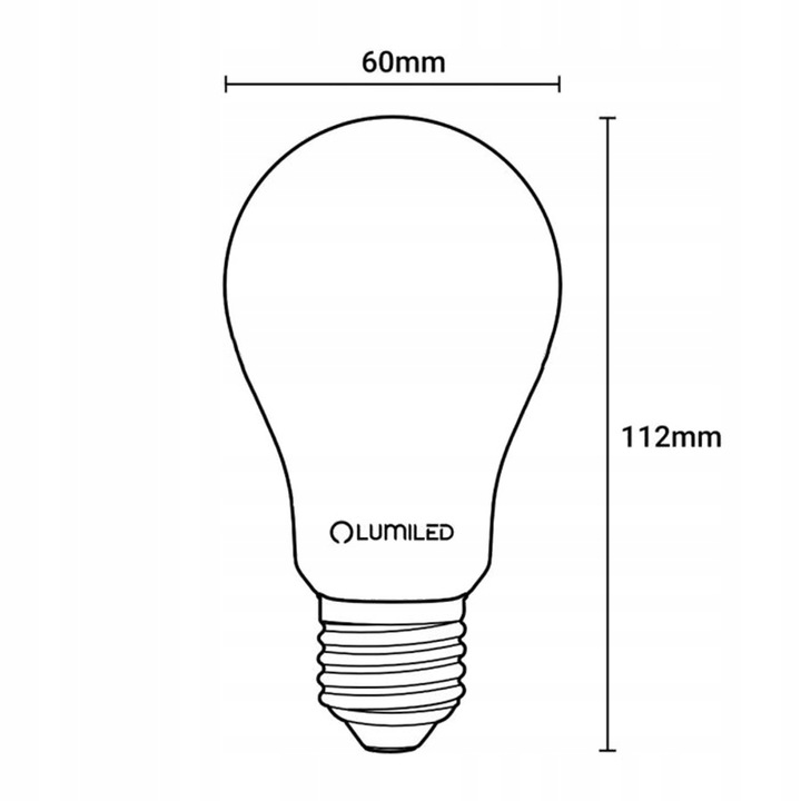 Żarówka LED A60 E27 6W 2200K FILAMENT DYMIONA OZDOBNA RETRO SPIRALNA