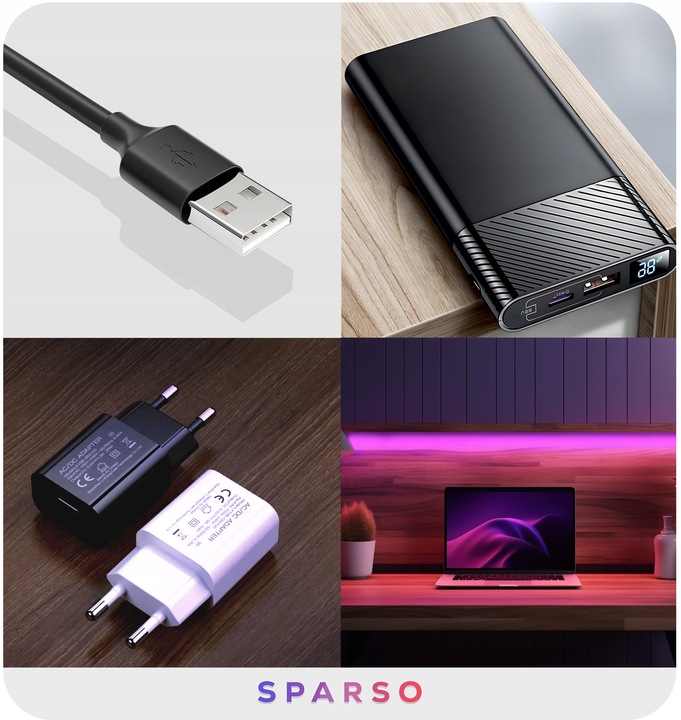 TAŚMA LED RGB 4M USB LEDY DO TV Podświetlenie Telewizora NA PILOTA