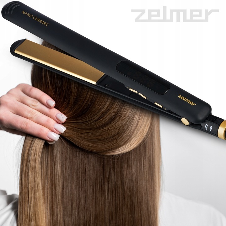 PROSTOWNICA CERAMICZNA DO WŁOSÓW ZELMER REG TEMP 2W1 PROSTOWANIE +