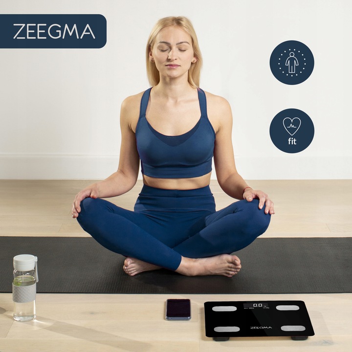 WAGA ŁAZIENKOWA ANALITYCZNA SMART ANALIZA 200kg IOS LCD ANDROID