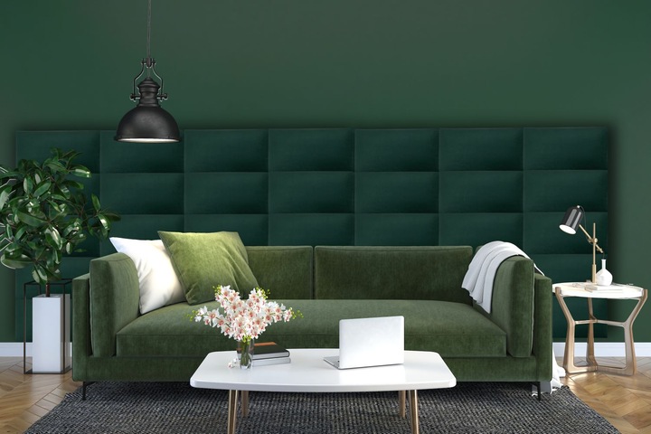 60X30 PANELE TAPICEROWANE ŚCIENNE WEZGŁOWIE WELUR